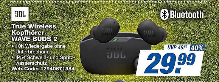 JBL True Wireless Kopfhörer WAVE BUDS 2