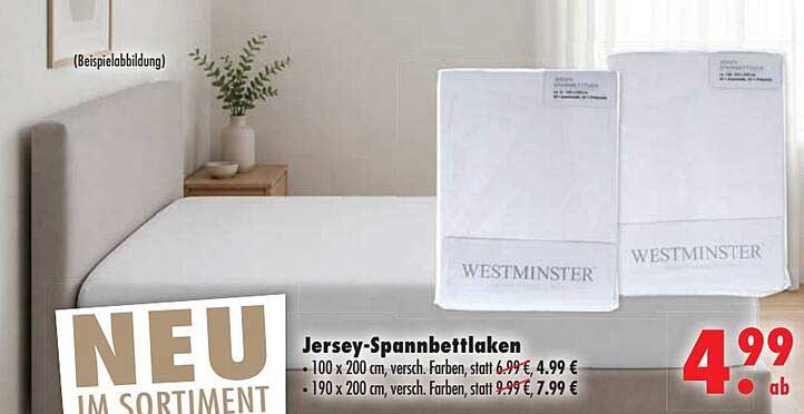 Jersey-Spannbettlaken