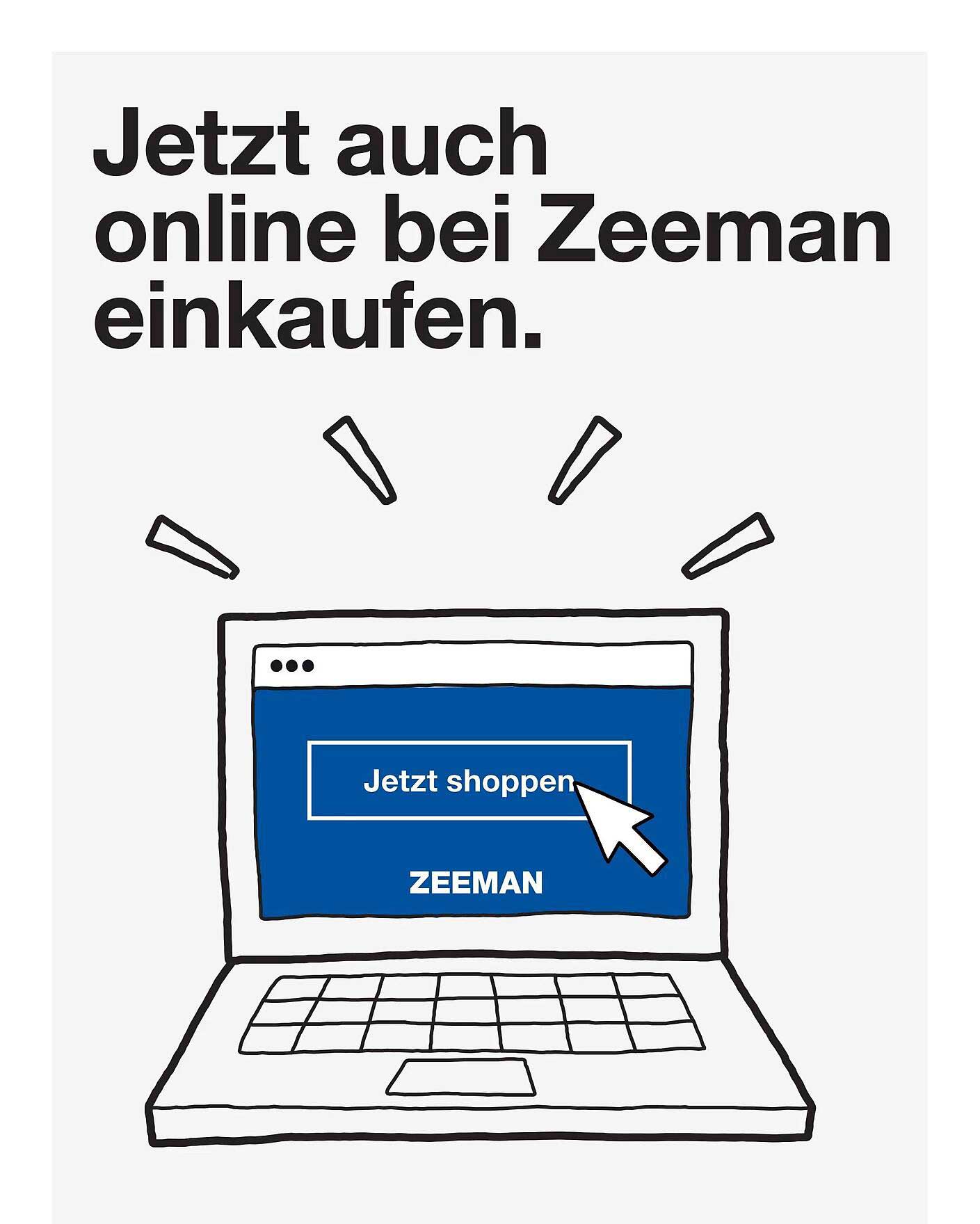 Jetzt auch online bei Zeeman einkaufen.