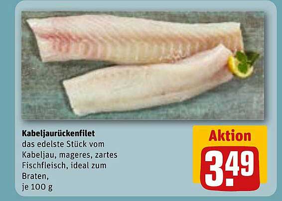 Kabeljau Rückenfilet