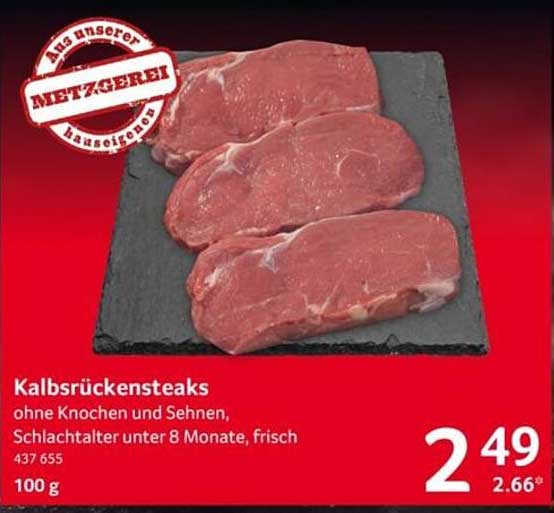 Kalbsrückensteaks