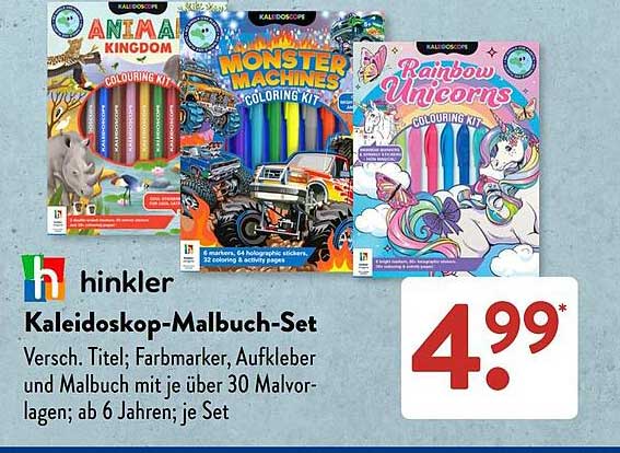 Kaleidoskop-Malbuch-Set