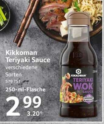 Kikkoman Teriyaki Sauce verschiedene Sorten 250-ml-Flasche