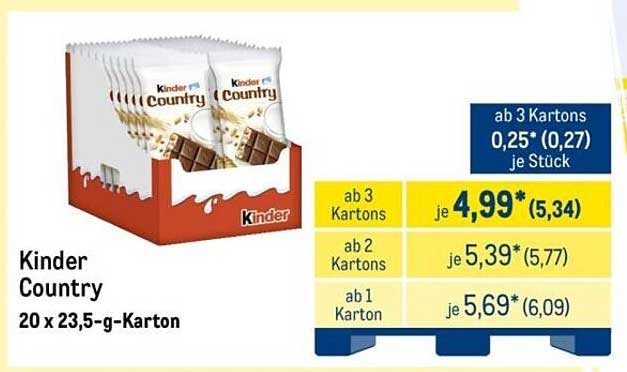 Kinder Country 20 x 23,5-g-Karton