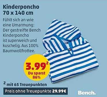 Kinderponcho 70 x 140 cm