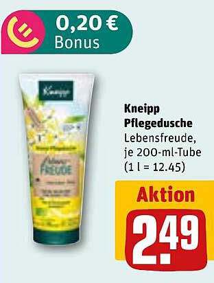 Kneipp Pflegedusche Lebensfreude, je 200-ml-Tube (1 l = 12.45)