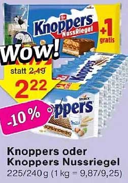 Knoppers oder Knoppers Nussriegel