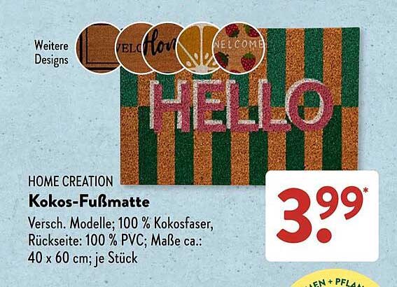 Kokos-Fußmatte