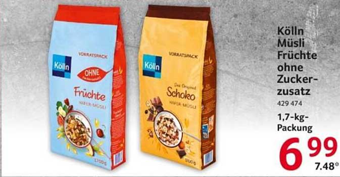 Kölln Müsli Früchte ohne Zuckerzusatz