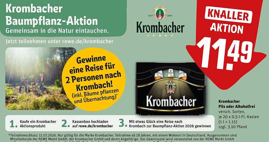 Krombacher Baumpflanz-Aktion