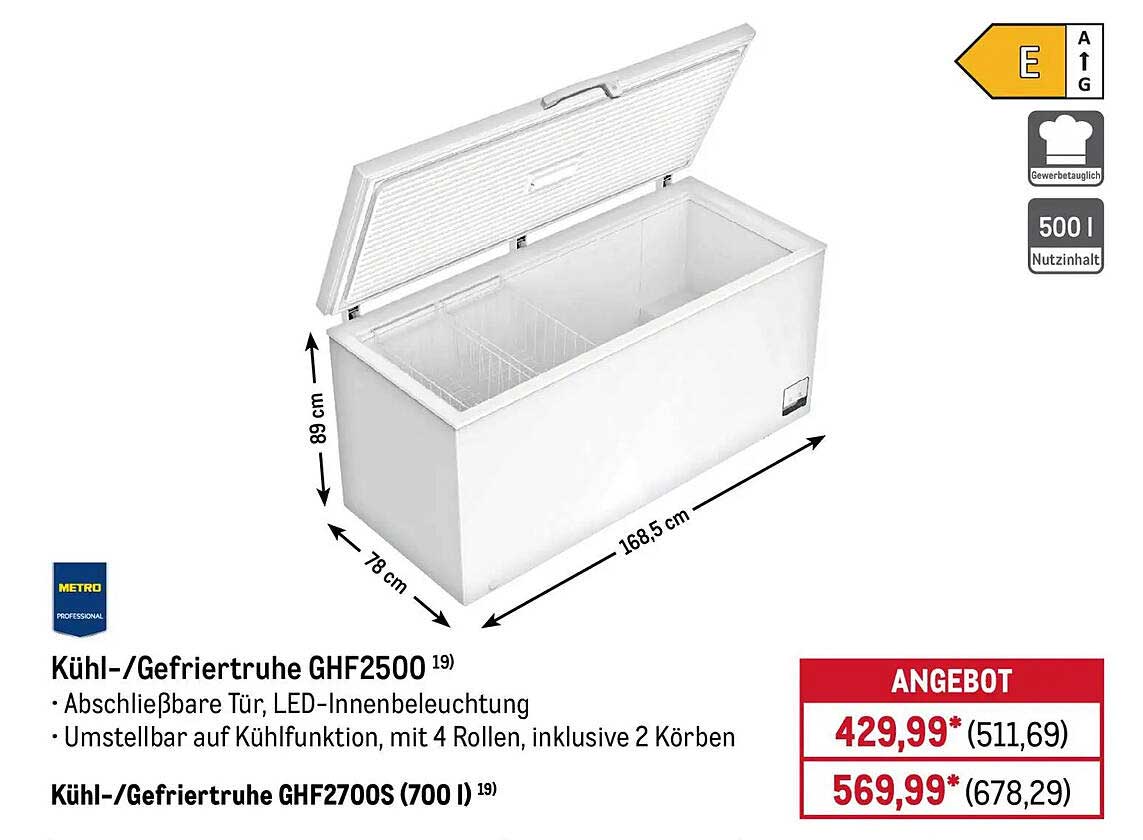 Kühl-/Gefriertruhe GHF2500