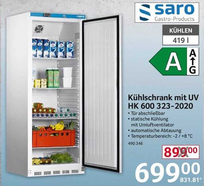 Kühlschrank mit UV HK 600 323-2020