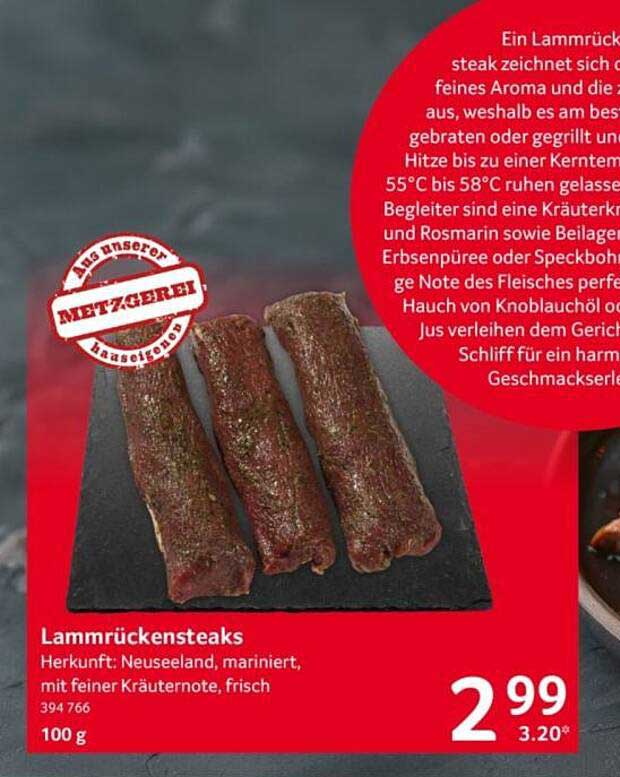 Lammrückensteaks
