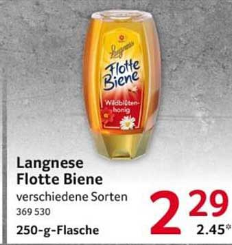Langnese Flotte Biene verschiedene Sorten 369 530 250-g-Flasche