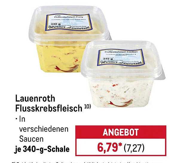 Lauenroth Flusskrebsfleisch