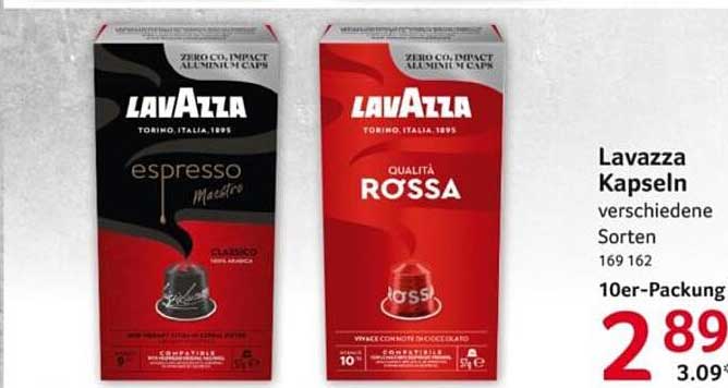 Lavazza Kapseln verschiedene Sorten 10er-Packung