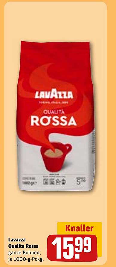 Lavazza Qualita Rossa ganze Bohnen, je 1000-g-Pckg.