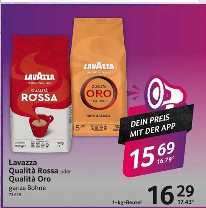 Lavazza Qualità Rossa oder Qualità Oro ganze Bohne