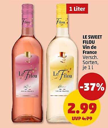 LE SWEET FILOU Vin de France Versch. Sorten, je 1 l