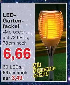 LED-Gartenfackel »Morocco« mit 72 LEDs, 78 cm hoch