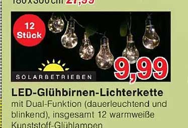 LED-Glühbirnen-Lichterkette