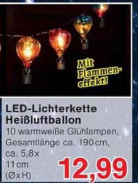 LED-Lichterkette Heißluftballon