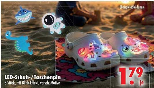 LED-Schuh-/Taschenpin