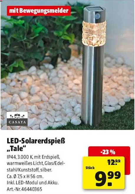 LED-Solarerdspieß „Tale“