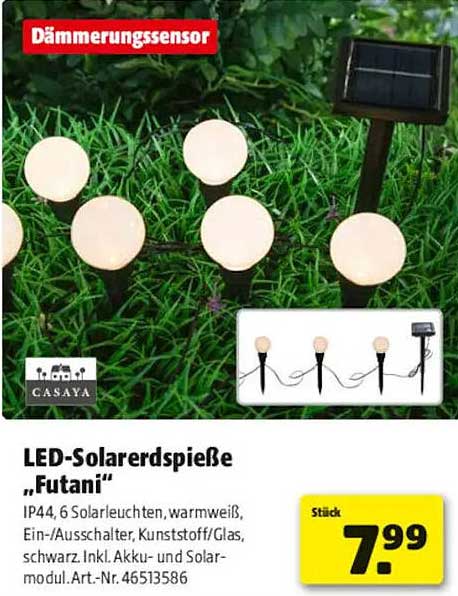 LED-Solarerdspieße „Futani“