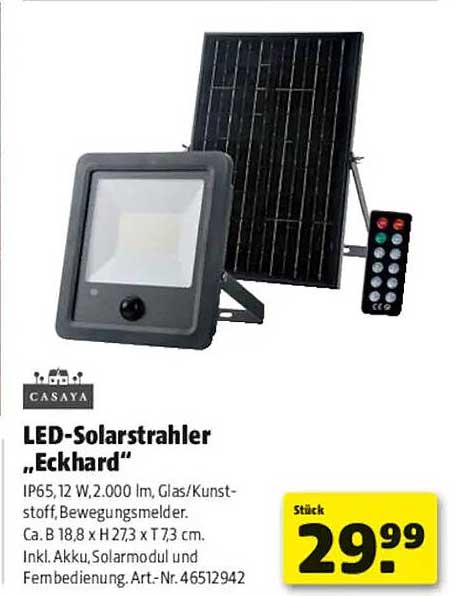 LED-Solarstrahler „Eckhard“