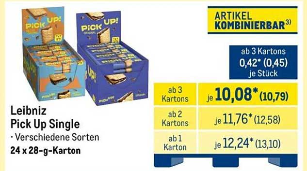 Leibniz Pick Up Single Verschiedene Sorten 24 x 28-g-Karton