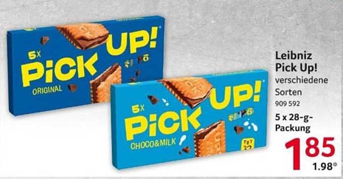 Leibniz Pick Up! verschiedene Sorten 5 x 28-g-Packung