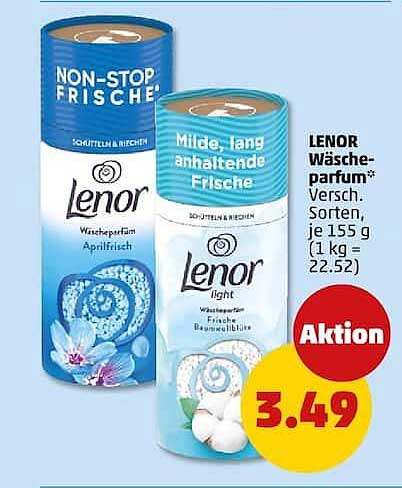LENOR Wäscheparfum* Versch. Sorten, je 155 g (1 kg 22.52)