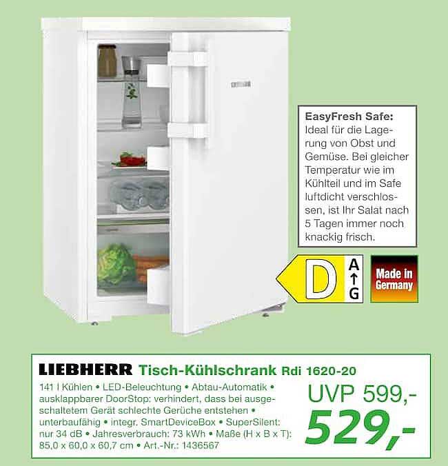 LIEBHERR Tisch-Kühlschrank Rd 1620-20