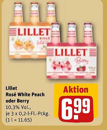 Lillet Rosé White Peach oder Berry