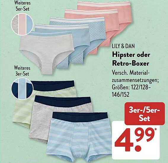 LILY & DAN Hipster oder Retro-Boxer