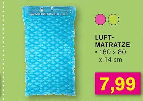 LUFT-MATRATZE • 160 x 80 x 14 cm