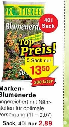 Marken-Blumenerde