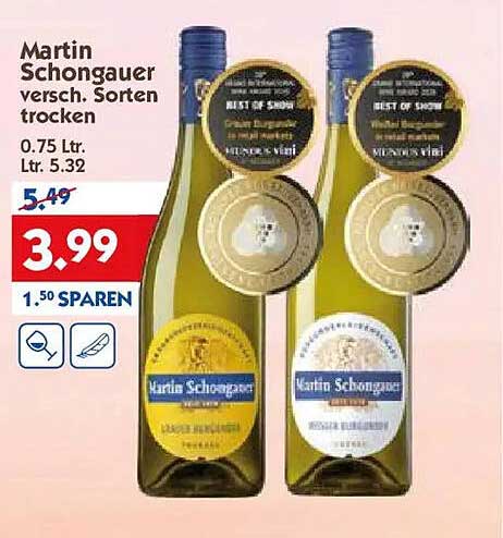 Martin Schongauer versch. Sorten trocken