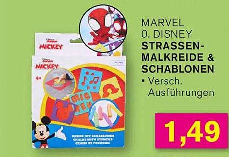 MARVEL O. DISNEY STRASSEN- MALKREIDE- & SCHABLONEN
