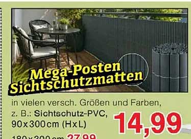Mega-Posten Sichtschutzmatten
