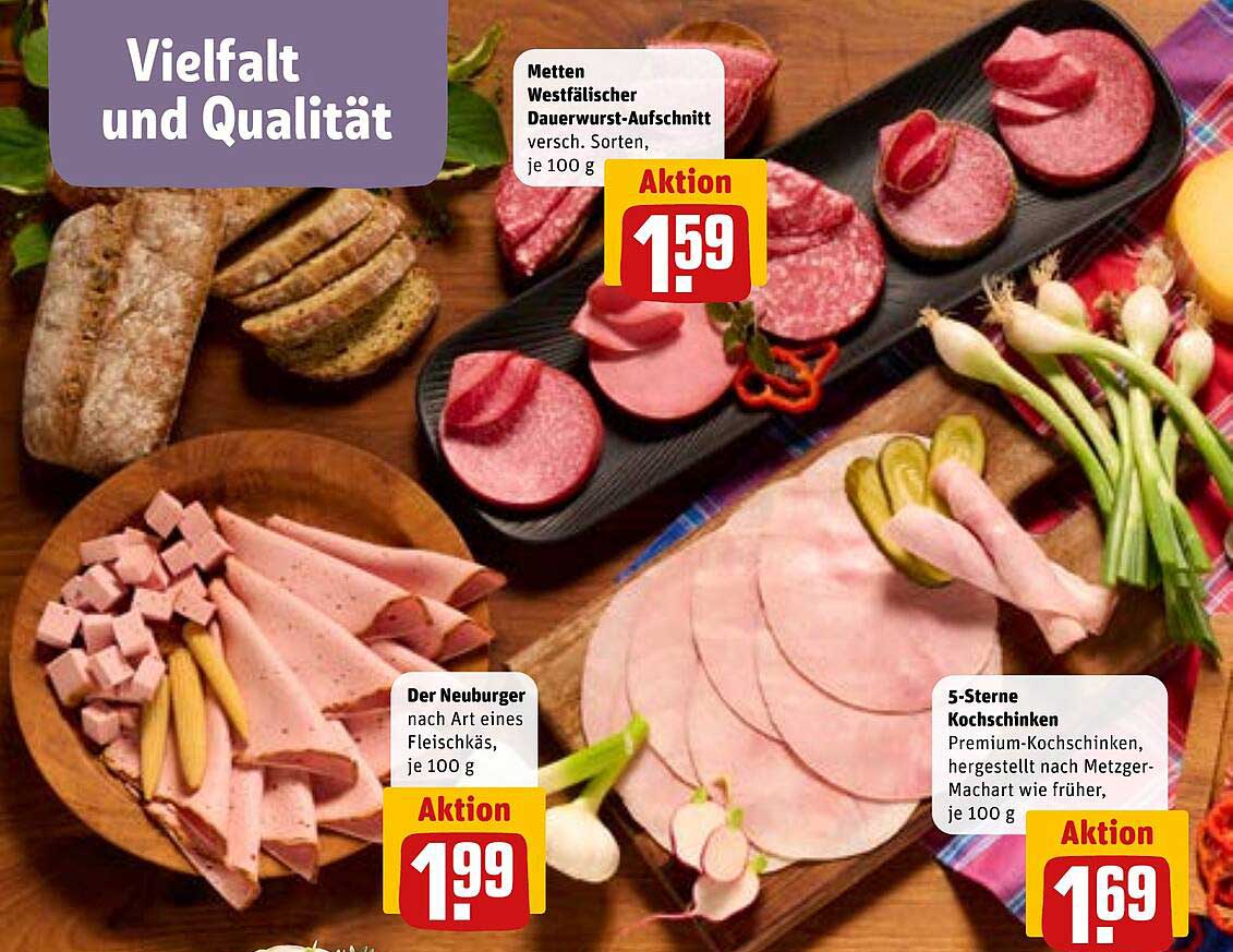 Metten Westfälischer Dauerwurst-Aufschnitt versch. Sorten, je 100 g