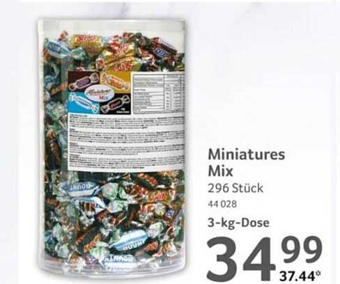 Miniatures Mix 296 Stück 44 028 3-kg-Dose