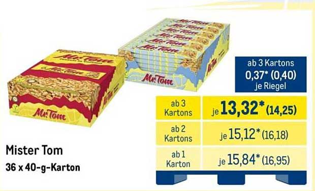 Mister Tom 36 x 40-g-Karton