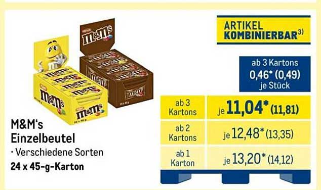M&M's Einzelbeutel