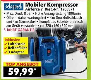 Mobiler Kompressor Airforce 7 Best.-Nr.: 1205871