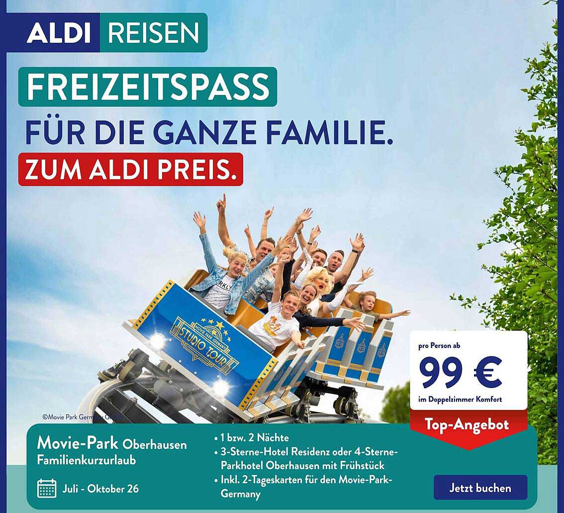Movie-Park Oberhausen Familienkurzurlaub