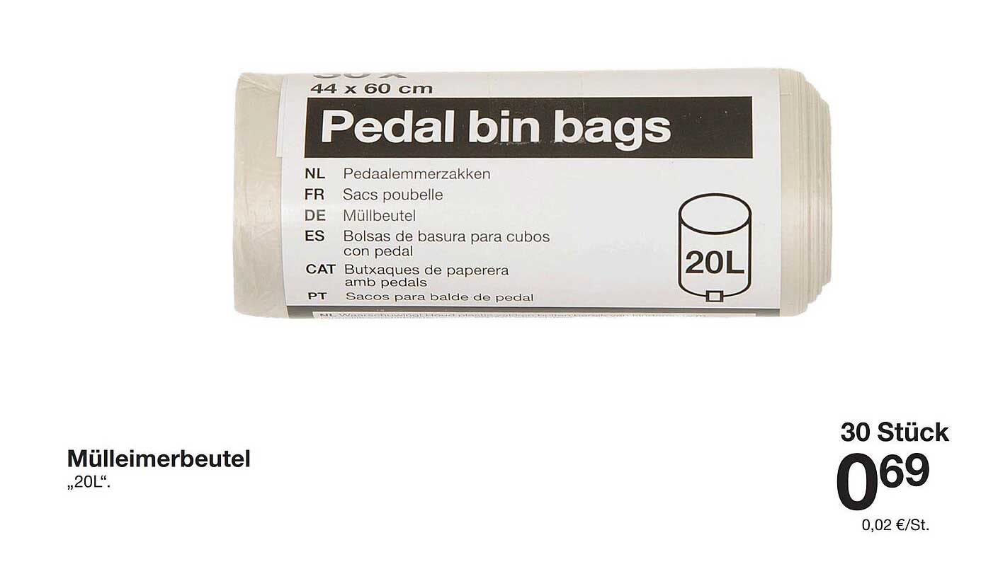 Mülleimerbeutel „20L“