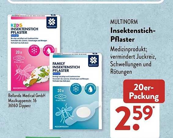 MULTINORM Insektenstich-Pflaster