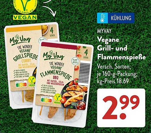 MYVAY Vegane Grill- und Flammenspieße